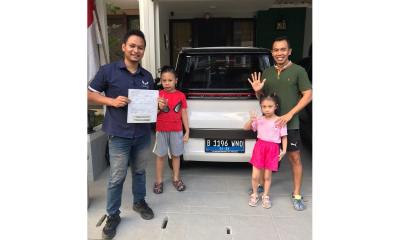 Terimakasih pak hendy atas pembelian satu unit wuling ev semoga membawa berkah untuk keluarga 